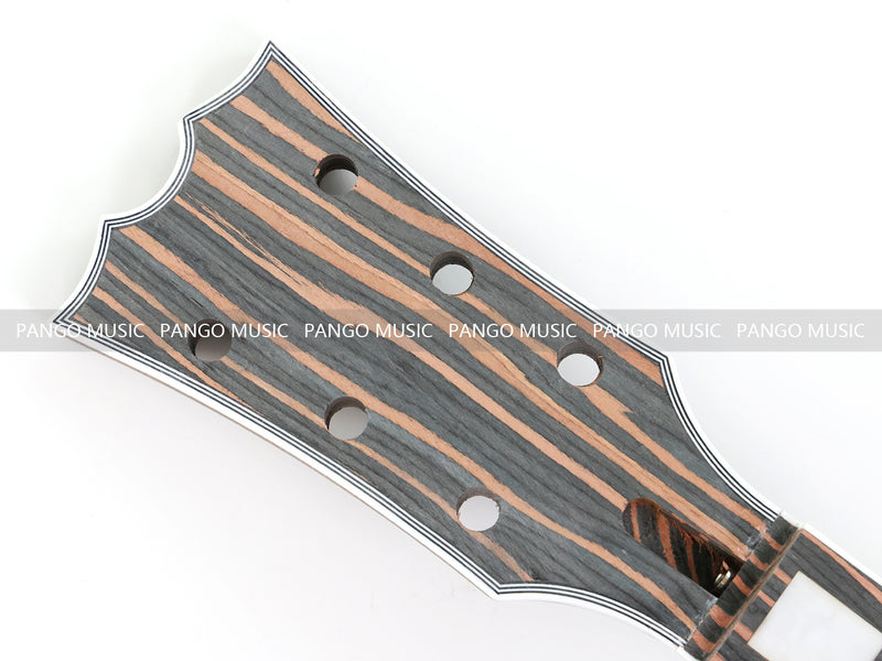 PANGO MUSIC XG Series XLP Custom All Zebrawood DIY Electric Guitar Kit (XLP-002)