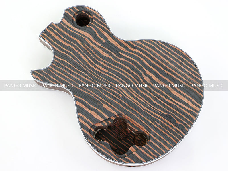 PANGO MUSIC XG Series XLP Custom All Zebrawood DIY Electric Guitar Kit (XLP-002)