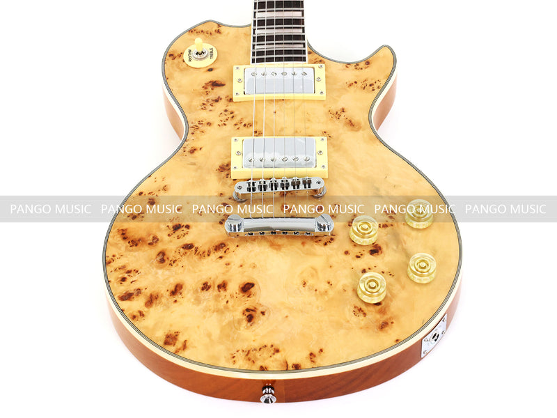 PANGO MUSIC XG Series XLP Custom Electric Guitar with Burl Maple Top (XLP-125)