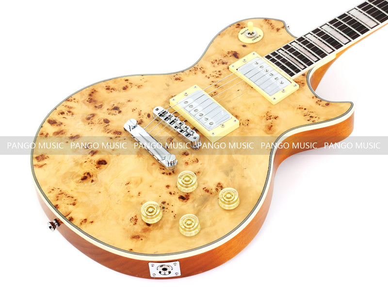PANGO MUSIC XG Series XLP Custom Electric Guitar with Burl Maple Top (XLP-125)