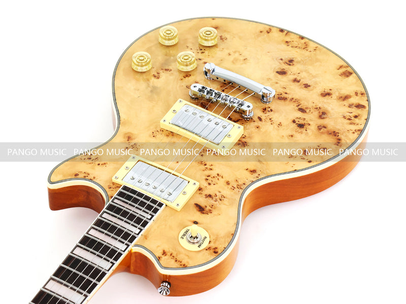PANGO MUSIC XG Series XLP Custom Electric Guitar with Burl Maple Top (XLP-125)