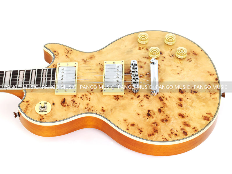 PANGO MUSIC XG Series XLP Custom Electric Guitar with Burl Maple Top (XLP-125)