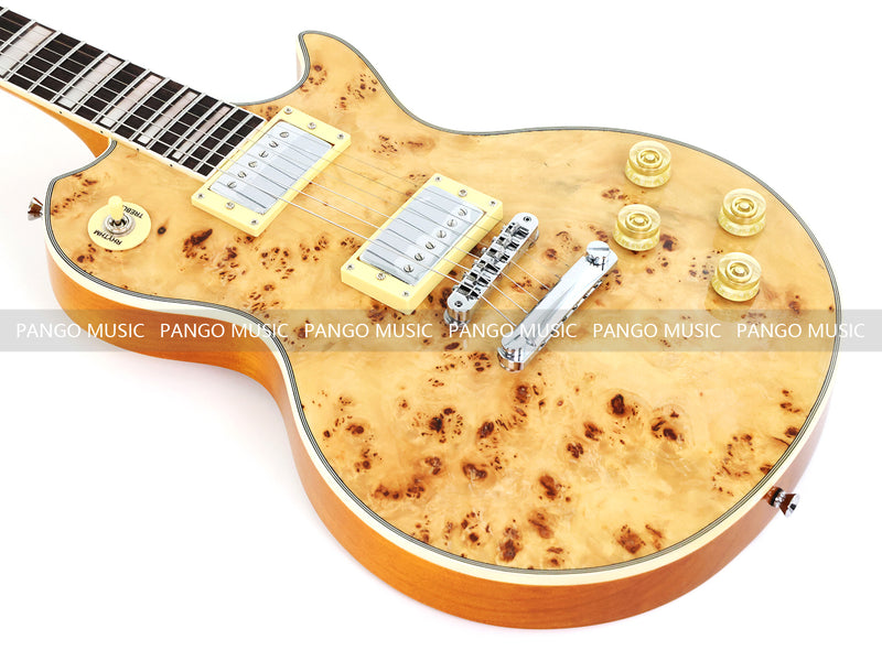 PANGO MUSIC XG Series XLP Custom Electric Guitar with Burl Maple Top (XLP-125)