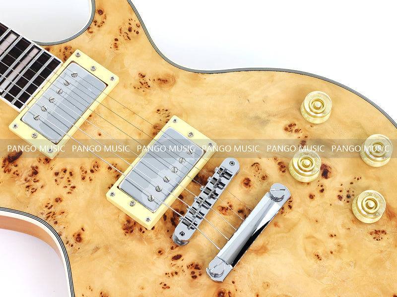 PANGO MUSIC XG Series XLP Custom Electric Guitar with Burl Maple Top (XLP-125)