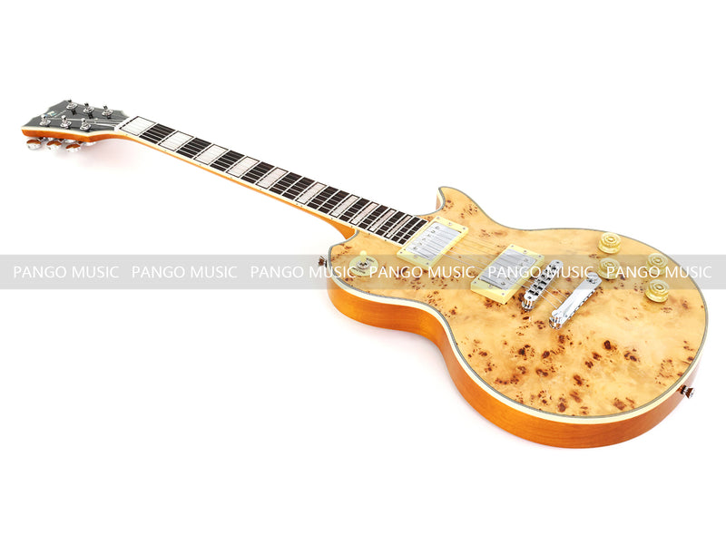 PANGO MUSIC XG Series XLP Custom Electric Guitar with Burl Maple Top (XLP-125)