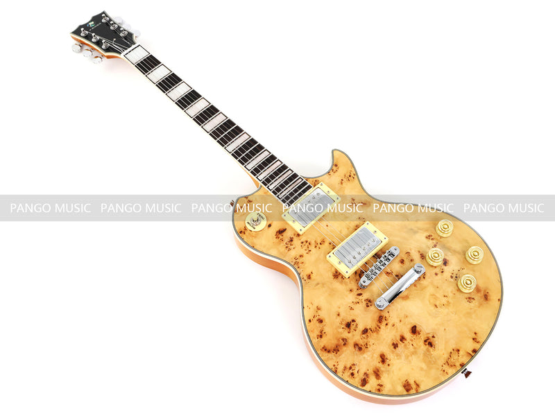 PANGO MUSIC XG Series XLP Custom Electric Guitar with Burl Maple Top (XLP-125)