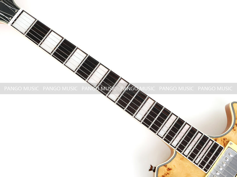 PANGO MUSIC XG Series XLP Custom Electric Guitar with Burl Maple Top (XLP-125)