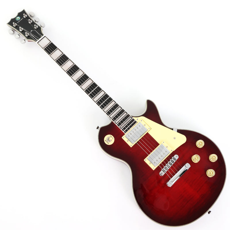 PANGO MUSIC XG Series XLP Custom Electric Guitar with Flamed Maple Top (XLP-106)