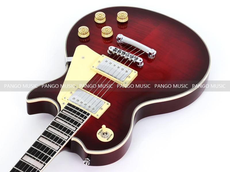 PANGO MUSIC XG Series XLP Custom Electric Guitar with Flamed Maple Top (XLP-106)