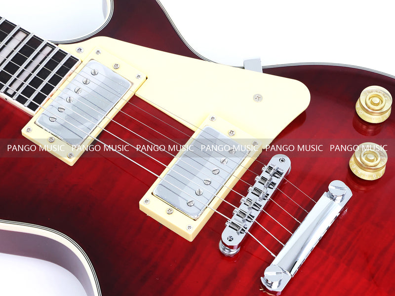 PANGO MUSIC XG Series XLP Custom Electric Guitar with Flamed Maple Top (XLP-106)