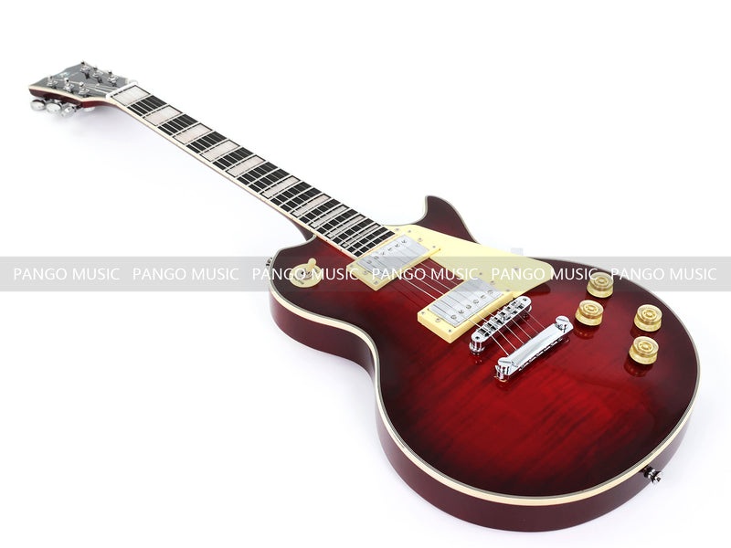 PANGO MUSIC XG Series XLP Custom Electric Guitar with Flamed Maple Top (XLP-106)