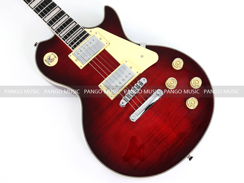 PANGO MUSIC XG Series XLP Custom Electric Guitar with Flamed Maple Top (XLP-106)