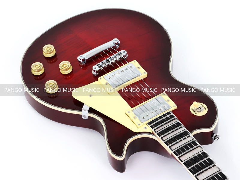 PANGO MUSIC XG Series XLP Custom Electric Guitar with Flamed Maple Top (XLP-106)
