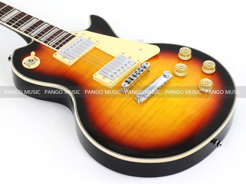 PANGO MUSIC XG Series XLP Custom Electric Guitar with Flamed Maple Top (XLP-109)