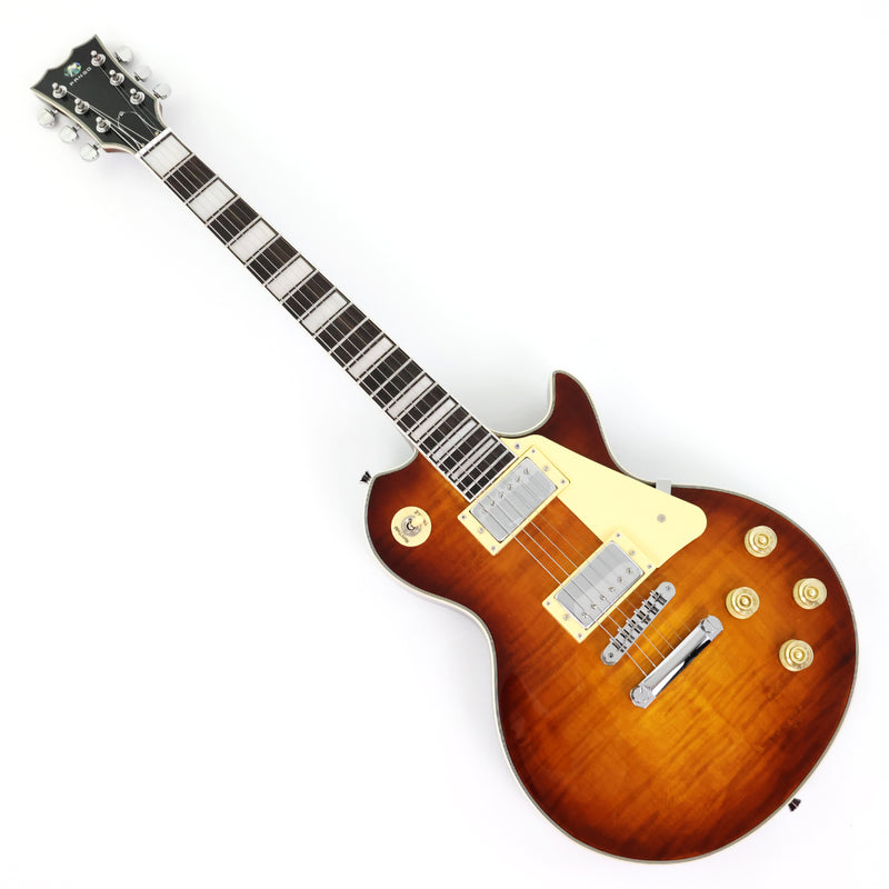 PANGO MUSIC XG Series XLP Custom Electric Guitar with Flamed Maple Top (XLP-118)