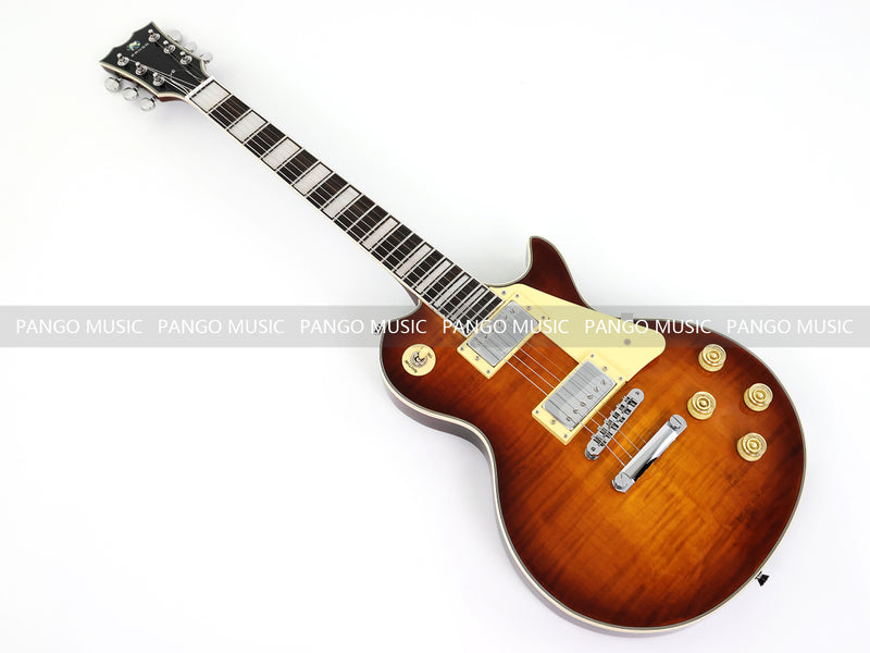 PANGO MUSIC XG Series XLP Custom Electric Guitar with Flamed Maple Top (XLP-118)