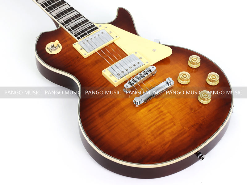 PANGO MUSIC XG Series XLP Custom Electric Guitar with Flamed Maple Top (XLP-118)