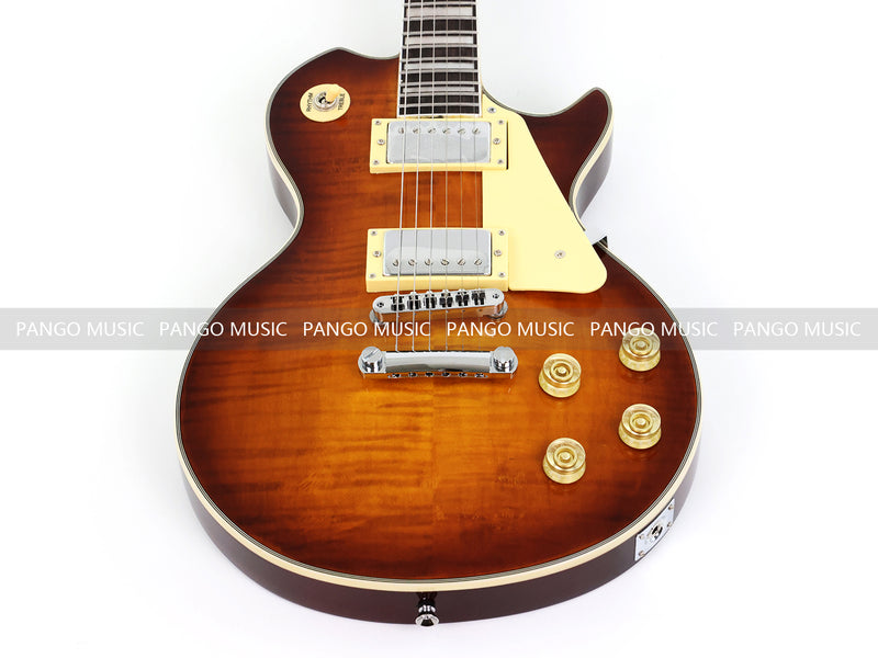 PANGO MUSIC XG Series XLP Custom Electric Guitar with Flamed Maple Top (XLP-118)