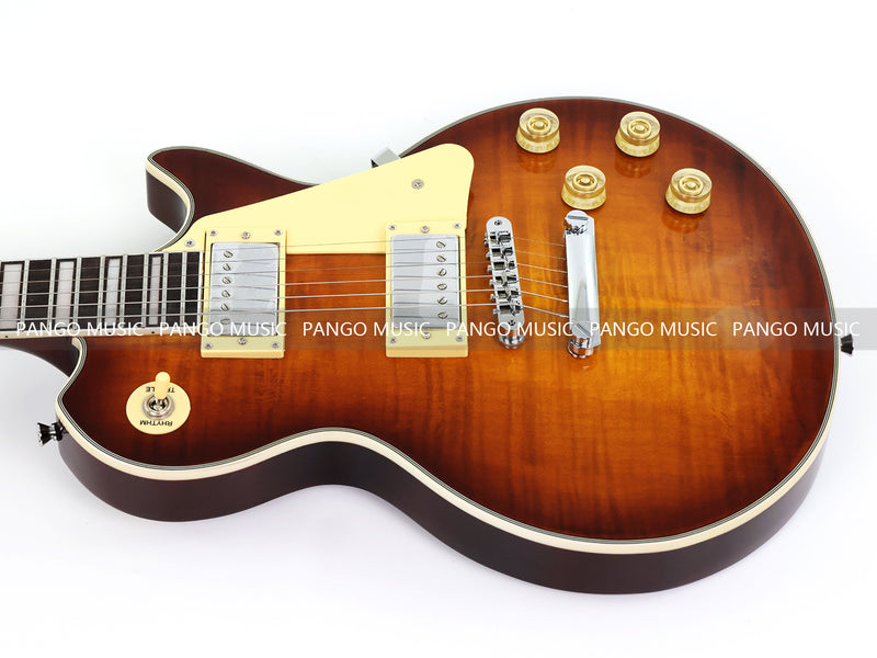 PANGO MUSIC XG Series XLP Custom Electric Guitar with Flamed Maple Top (XLP-118)