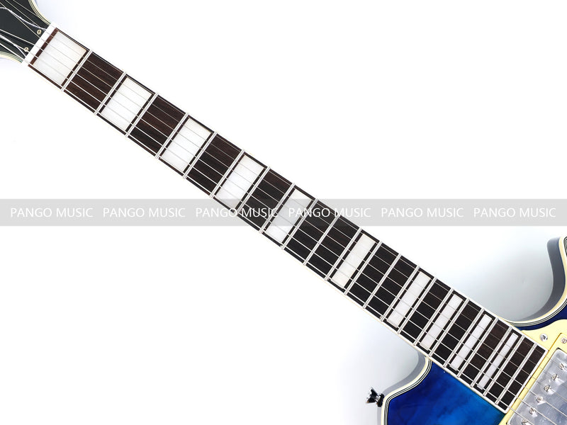 PANGO MUSIC XG Series XLP Custom Electric Guitar with Gloss Blue Finish (XLP-128)