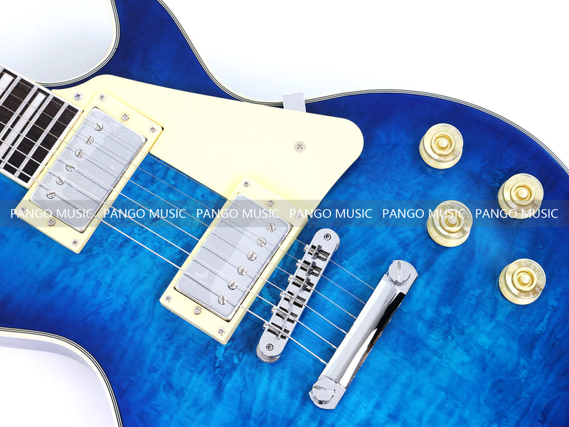 PANGO MUSIC XG Series XLP Custom Electric Guitar with Gloss Blue Finish (XLP-128)