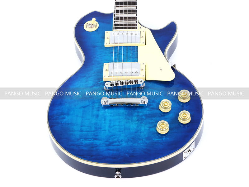 PANGO MUSIC XG Series XLP Custom Electric Guitar with Gloss Blue Finish (XLP-128)