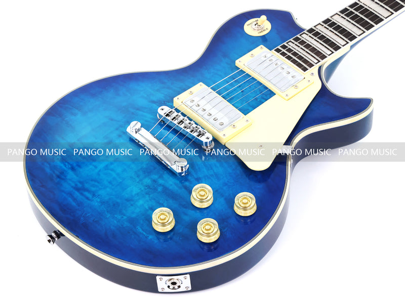 PANGO MUSIC XG Series XLP Custom Electric Guitar with Gloss Blue Finish (XLP-128)