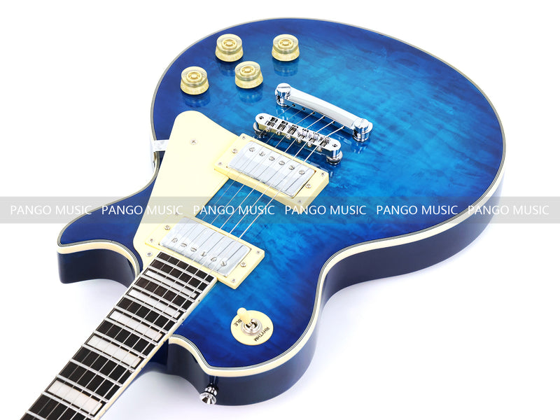 PANGO MUSIC XG Series XLP Custom Electric Guitar with Gloss Blue Finish (XLP-128)