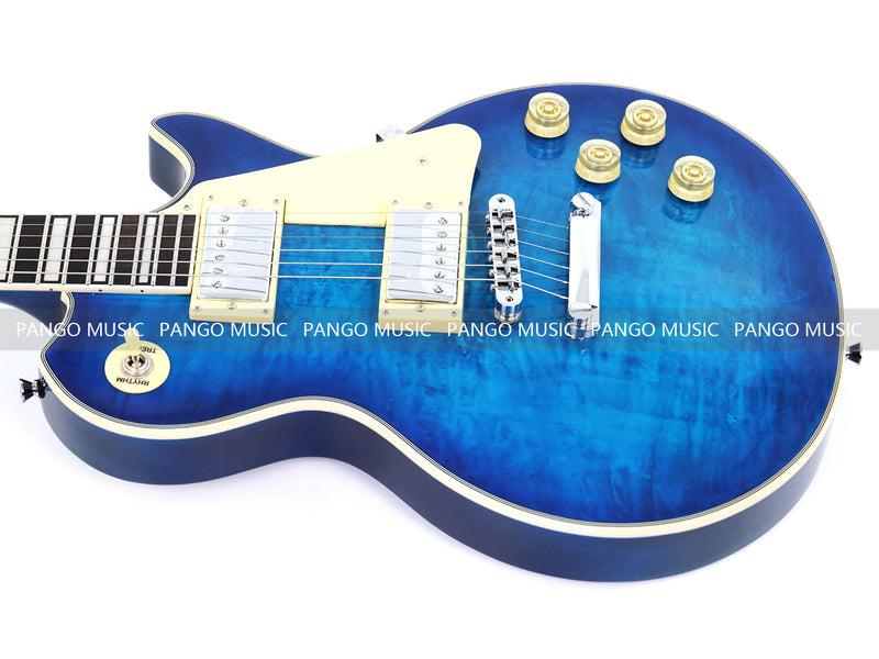 PANGO MUSIC XG Series XLP Custom Electric Guitar with Gloss Blue Finish (XLP-128)