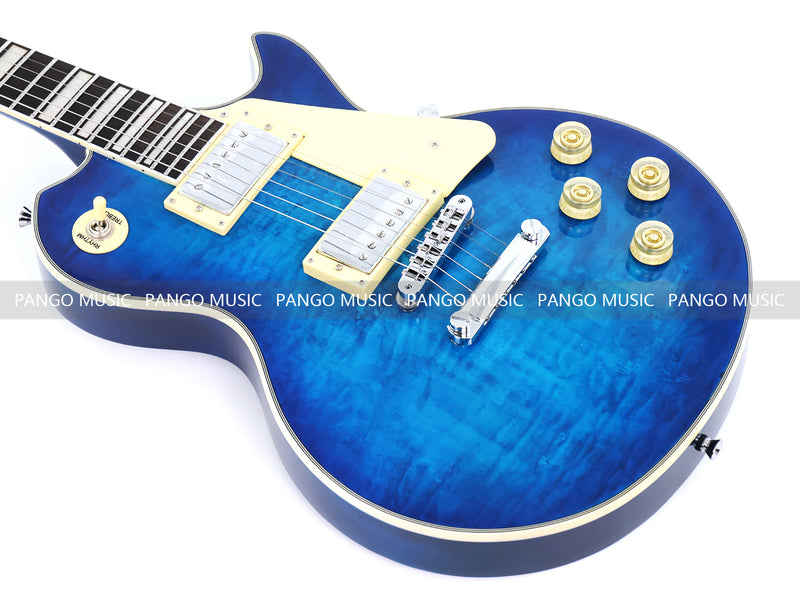 PANGO MUSIC XG Series XLP Custom Electric Guitar with Gloss Blue Finish (XLP-128)