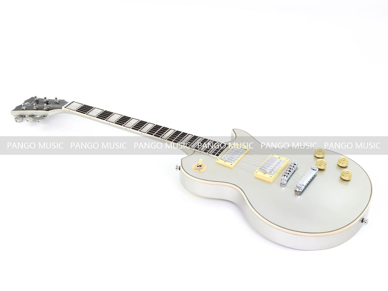 PANGO MUSIC XG Series XLP Custom Electric Guitar with Gloss Metallic Silver Finish (XLP-126)