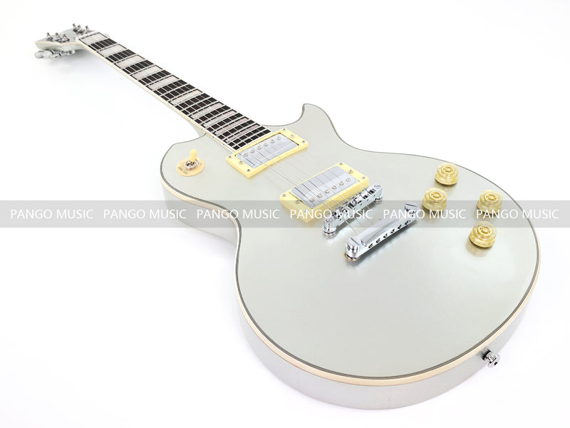 PANGO MUSIC XG Series XLP Custom Electric Guitar with Gloss Metallic Silver Finish (XLP-126)