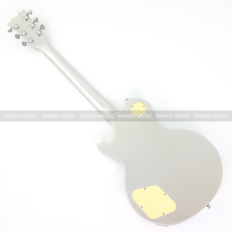 PANGO MUSIC XG Series XLP Custom Electric Guitar with Gloss Metallic Silver Finish (XLP-126)