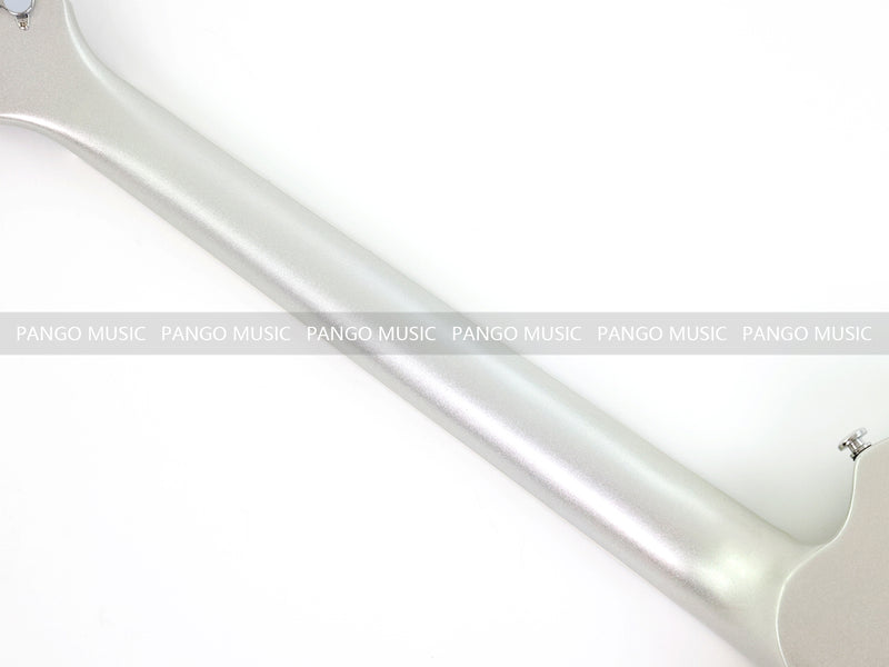PANGO MUSIC XG Series XLP Custom Electric Guitar with Gloss Metallic Silver Finish (XLP-126)