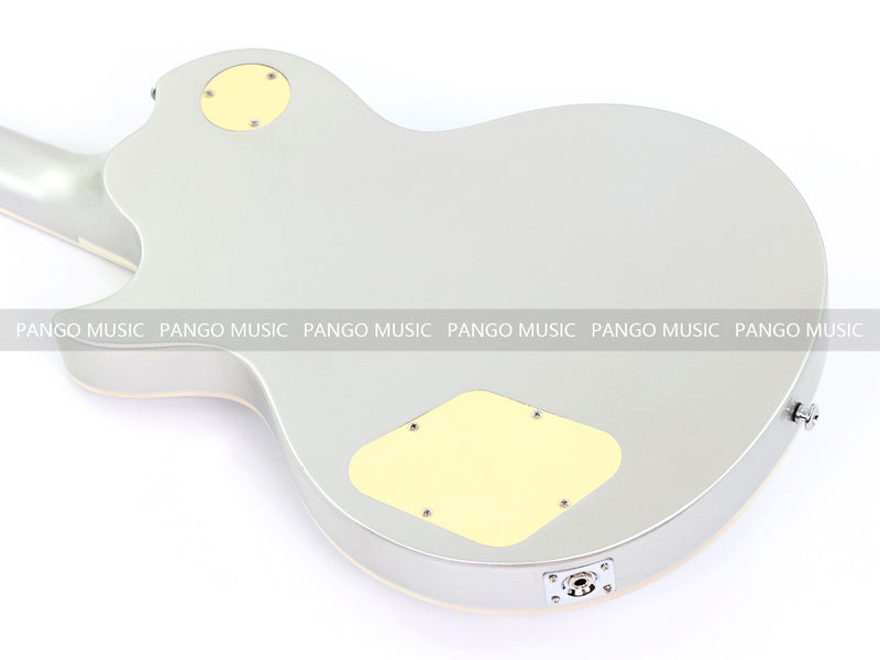 PANGO MUSIC XG Series XLP Custom Electric Guitar with Gloss Metallic Silver Finish (XLP-126)