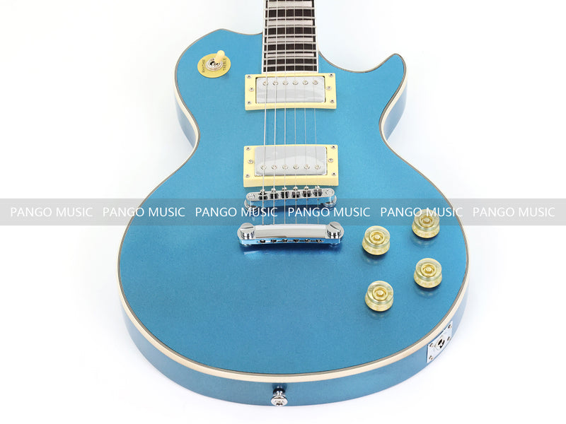 PANGO MUSIC XG Series XLP Custom Electric Guitar with Gloss Metallic Sky Blue Finish (XLP-123)