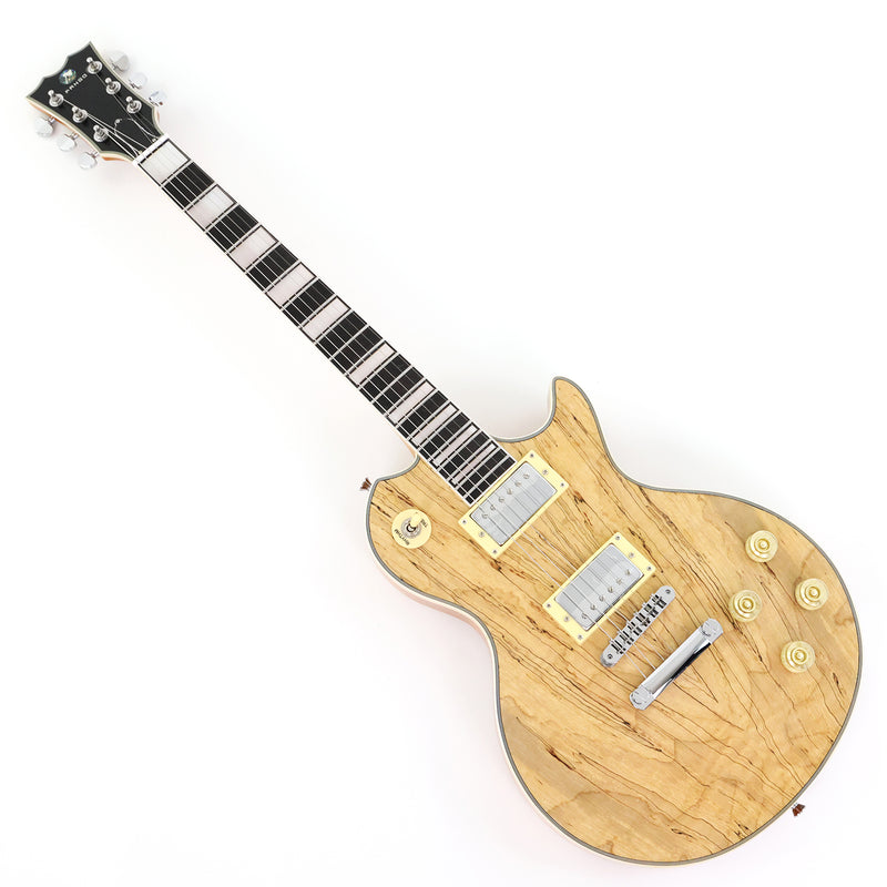 PANGO MUSIC XG Series XLP Custom Electric Guitar with Spalted Maple Top (XLP-105)