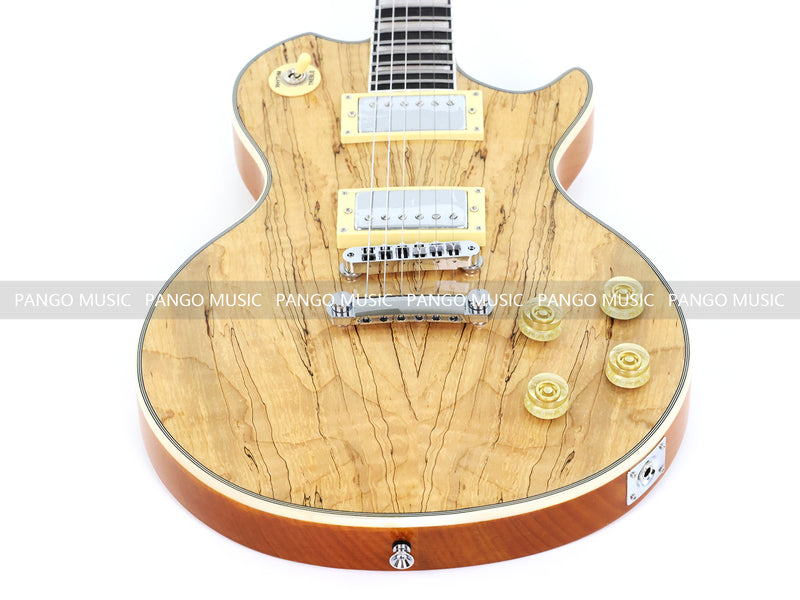 PANGO MUSIC XG Series XLP Custom Electric Guitar with Spalted Maple Top (XLP-105)