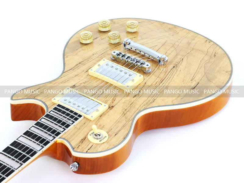 PANGO MUSIC XG Series XLP Custom Electric Guitar with Spalted Maple Top (XLP-105)