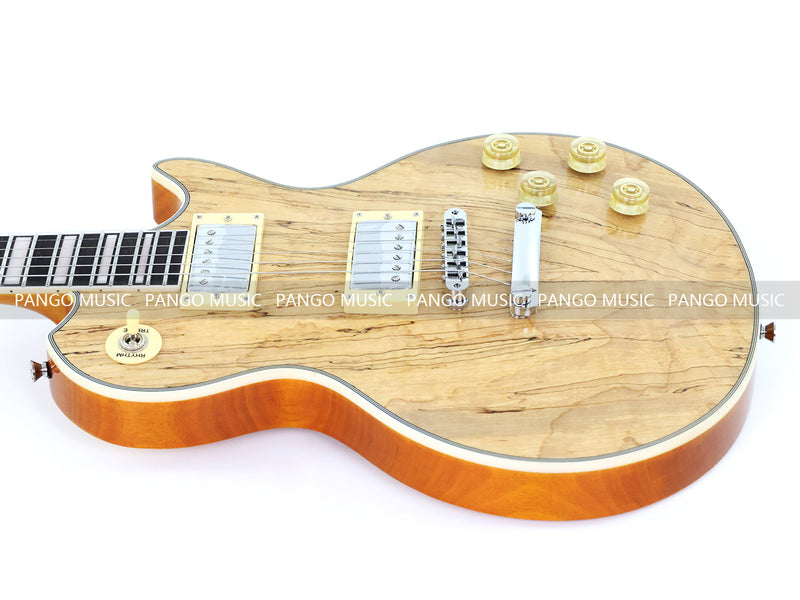 PANGO MUSIC XG Series XLP Custom Electric Guitar with Spalted Maple Top (XLP-105)