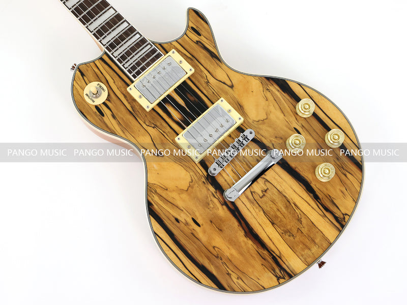 PANGO MUSIC XG Series XLP Custom Electric Guitar with Spalted Maple Top (XLP-122)