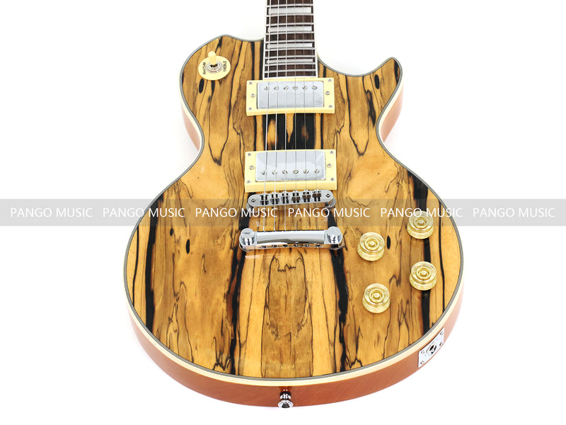 PANGO MUSIC XG Series XLP Custom Electric Guitar with Spalted Maple Top (XLP-122)