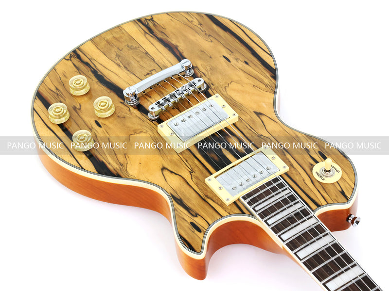 PANGO MUSIC XG Series XLP Custom Electric Guitar with Spalted Maple Top (XLP-122)