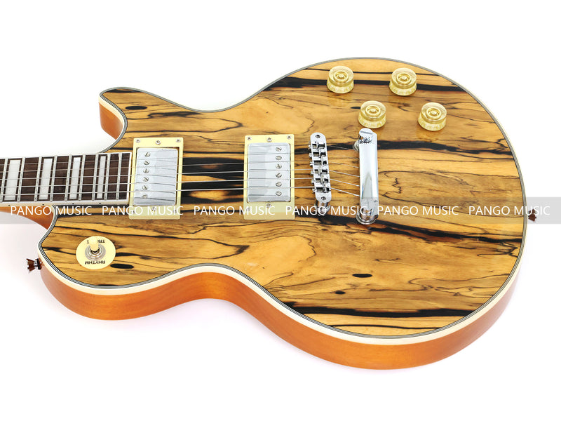 PANGO MUSIC XG Series XLP Custom Electric Guitar with Spalted Maple Top (XLP-122)