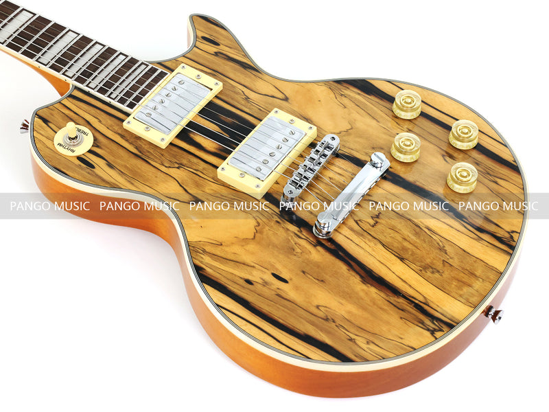 PANGO MUSIC XG Series XLP Custom Electric Guitar with Spalted Maple Top (XLP-122)