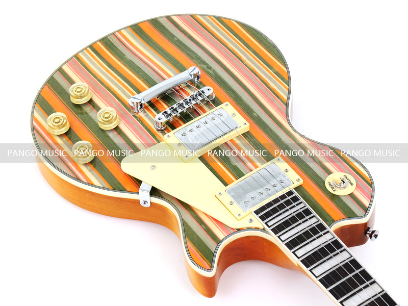 PANGO MUSIC XG Series XLP Custom Electric Guitar with SpectraPly Wood Veneer Top (XLP-116)
