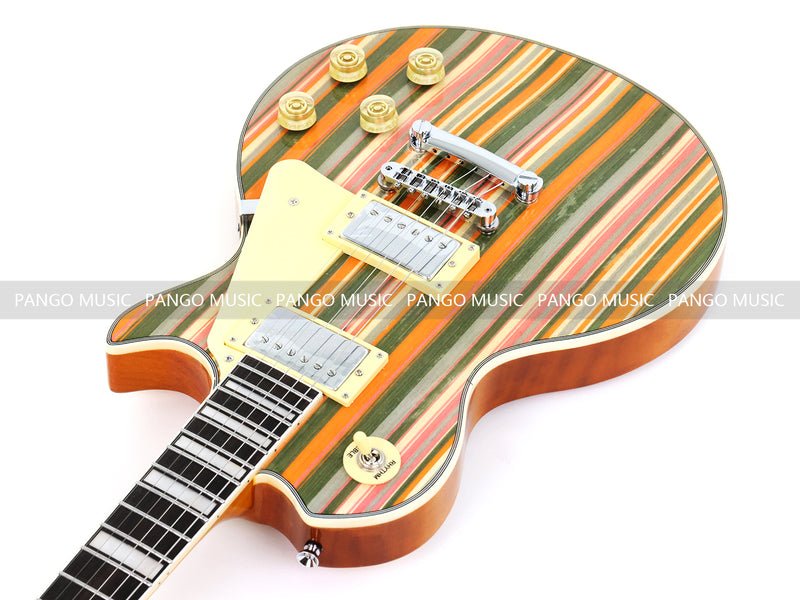 PANGO MUSIC XG Series XLP Custom Electric Guitar with SpectraPly Wood Veneer Top (XLP-116)