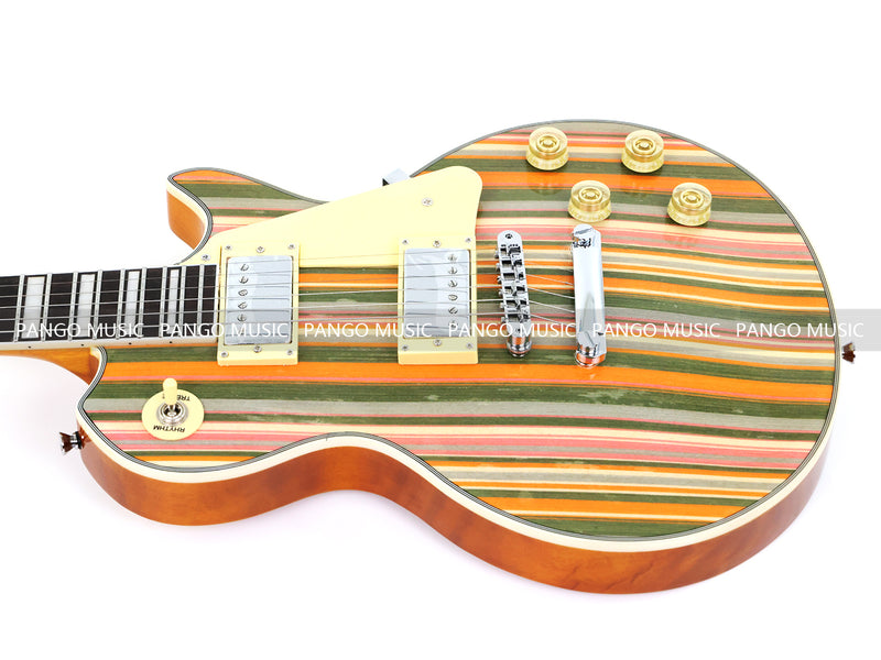 PANGO MUSIC XG Series XLP Custom Electric Guitar with SpectraPly Wood Veneer Top (XLP-116)