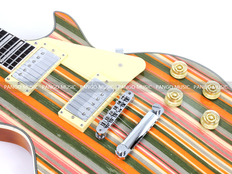 PANGO MUSIC XG Series XLP Custom Electric Guitar with SpectraPly Wood Veneer Top (XLP-116)