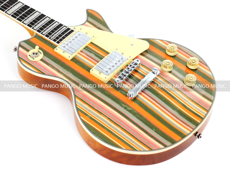 PANGO MUSIC XG Series XLP Custom Electric Guitar with SpectraPly Wood Veneer Top (XLP-116)